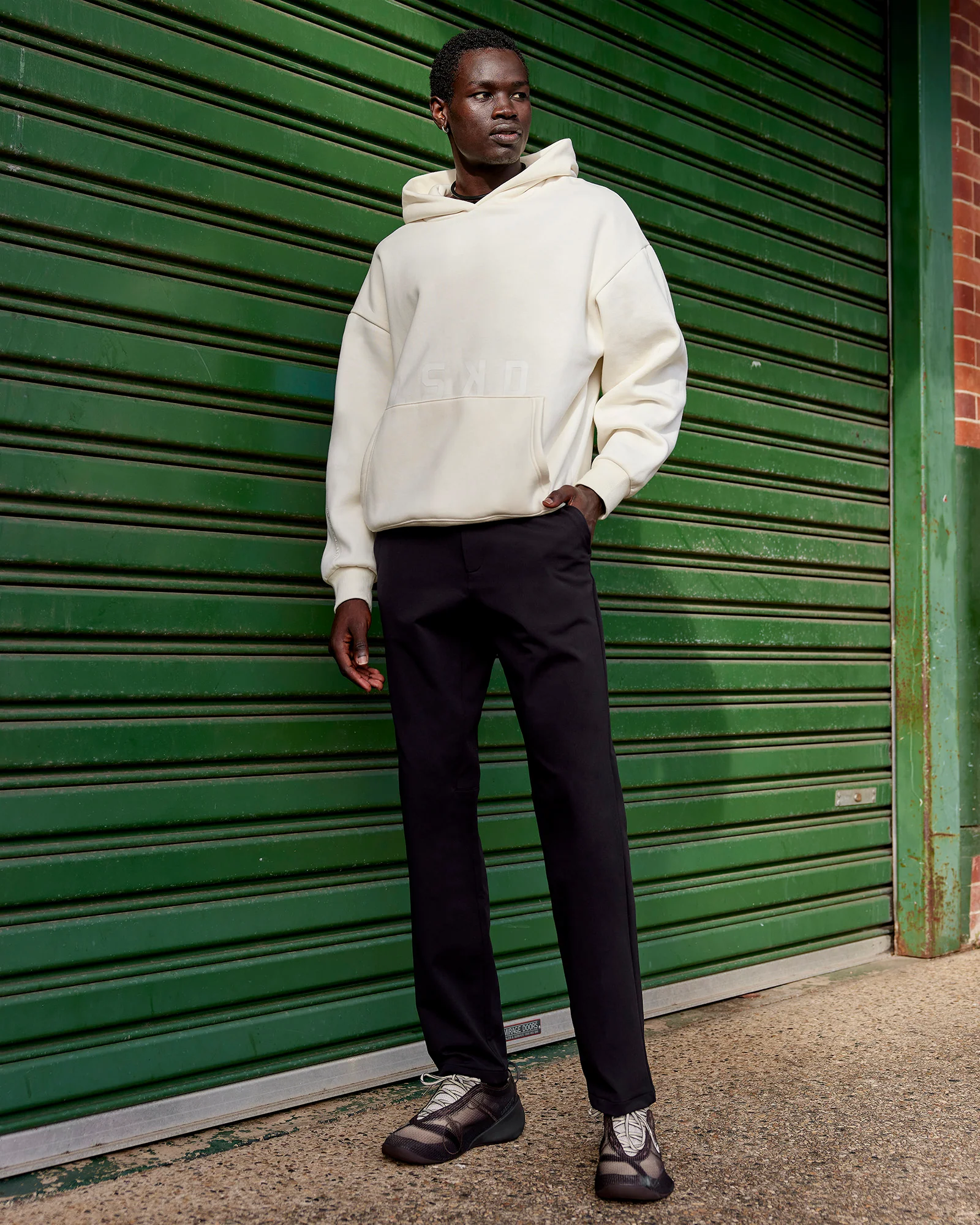 Shadow Mode Oversized Hoodie - Off White