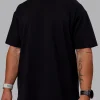 17086-sara-get-tla-skal-unisex-flxcotton-oversize-tee-black-white-10.webp Sara GET ÆTLA SKAL Unisex FLXCotton Oversize Tee - Black-White
