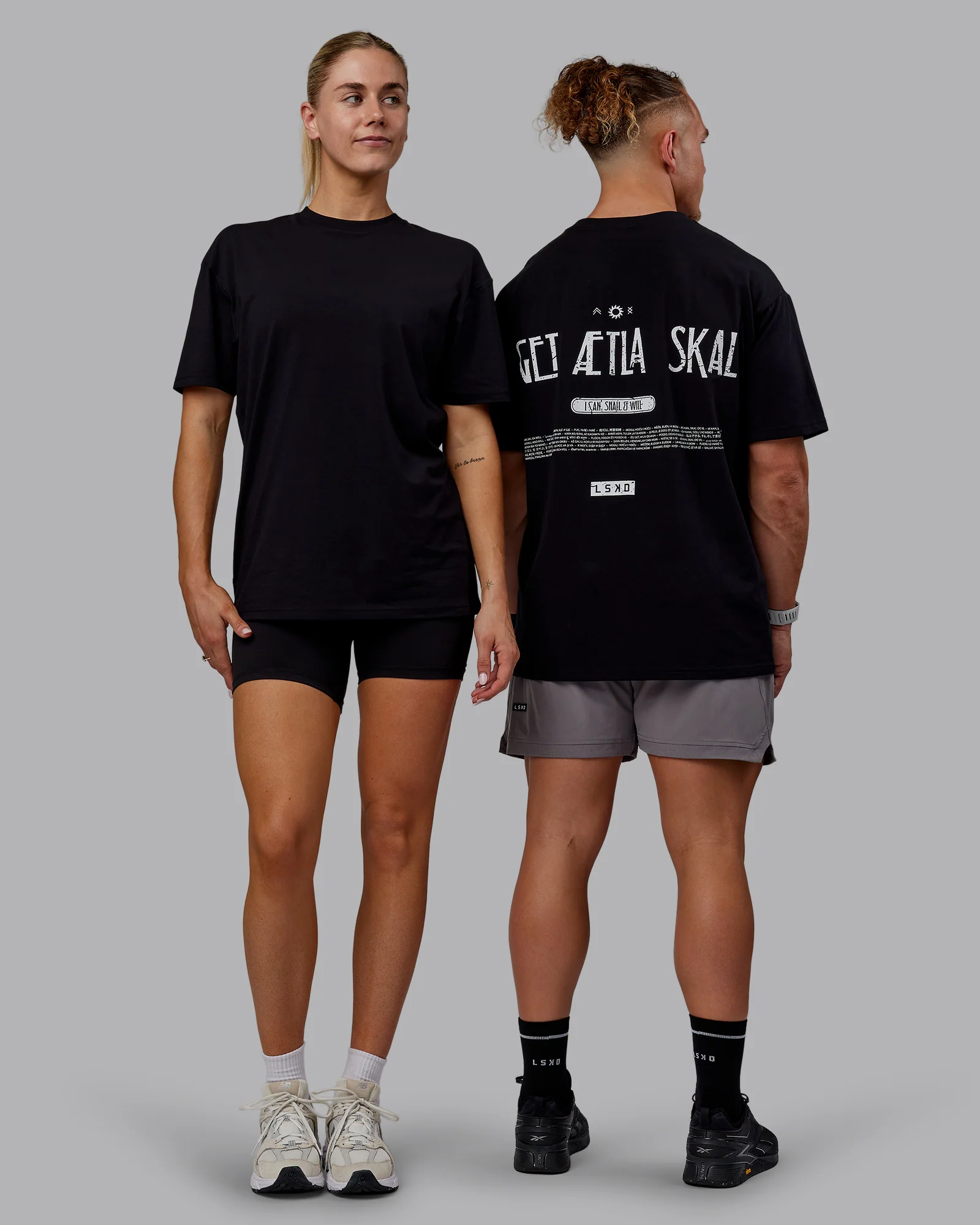 17087-black-white-2xs-black-white-2xs-variation-1.webp Sara GET ÆTLA SKAL Unisex FLXCotton Oversize Tee - Black-White