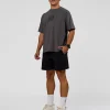 Move Fast Heavyweight Oversized Tee - Dark Storm Washed