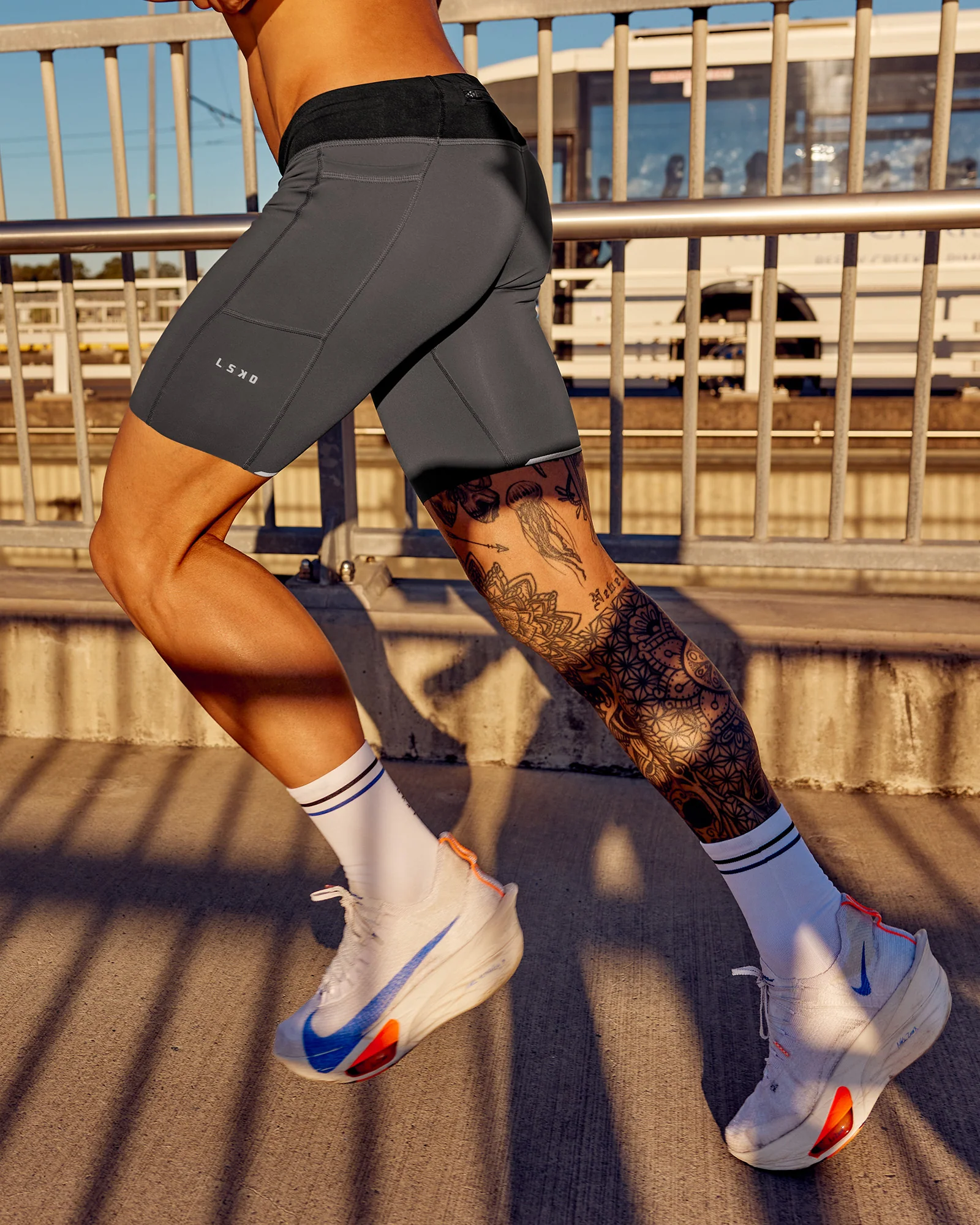 Race Day Short Tight 8" - Dark Storm