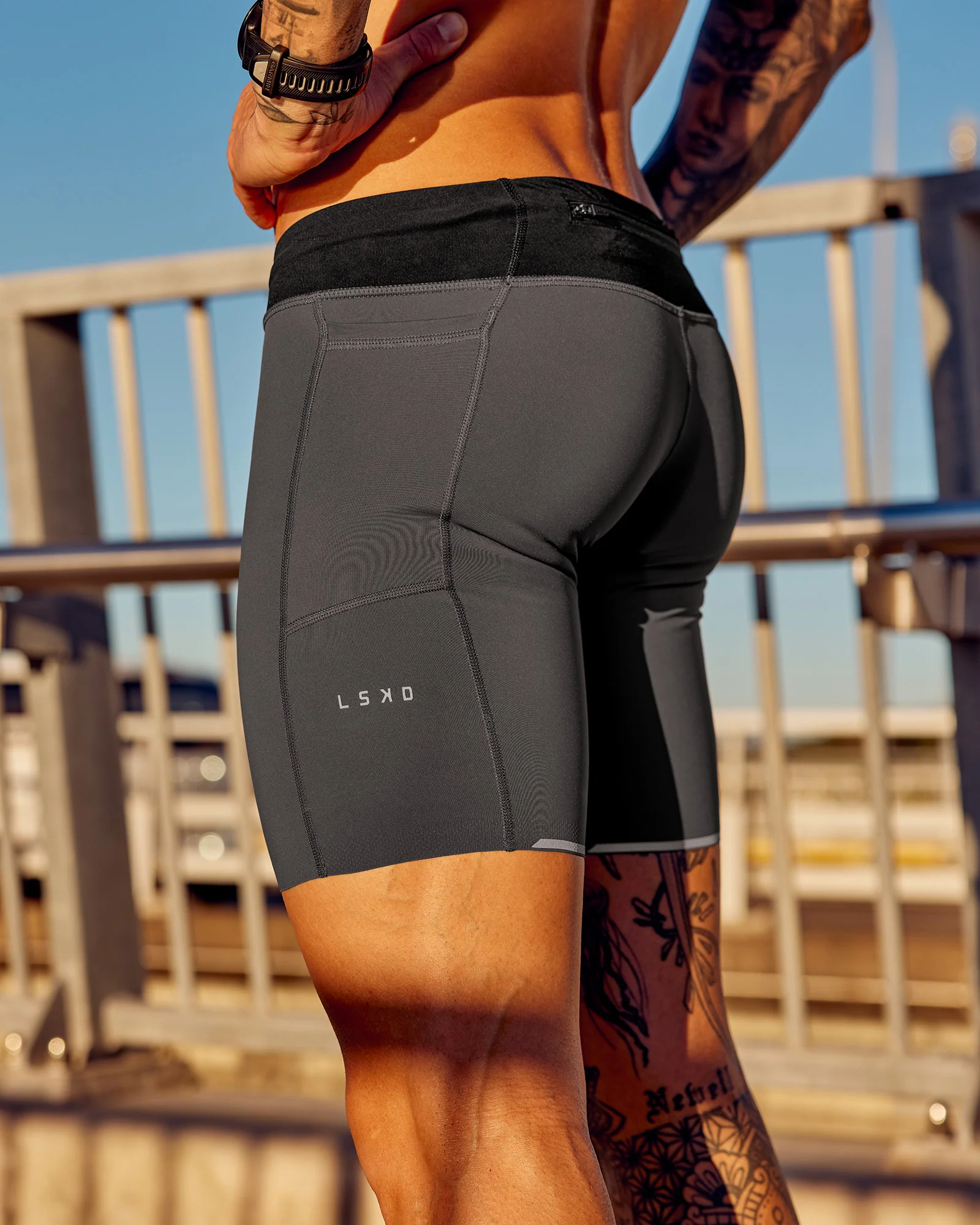 17185-race-day-short-tight-8-dark-storm-4.webp Race Day Short Tight 8" - Dark Storm