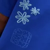 Sticker Heavyweight Oversized Tee - Electric Indigo-Baltic Sea