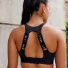 Resistance Ribbed Sports Bra - Black