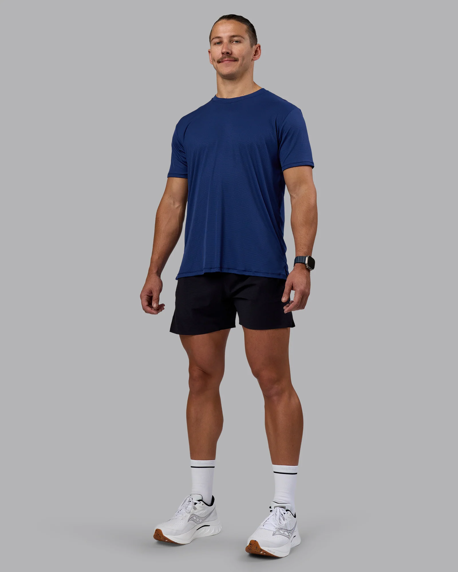 Pace Running Tee - Midnight Blue