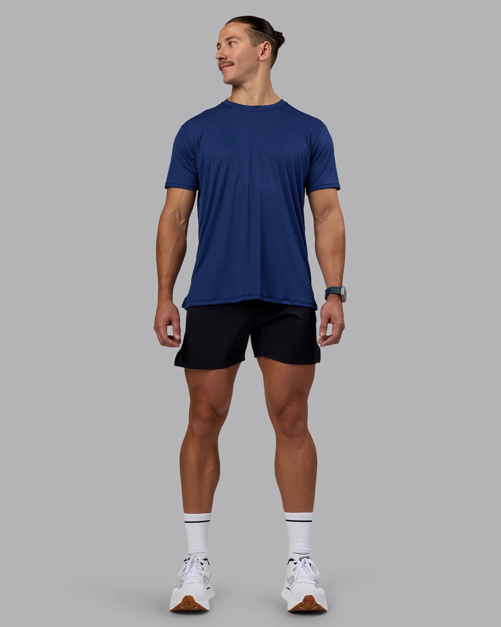 Pace Running Tee - Midnight Blue