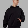 17327-rise-lift-hoodie-oversized-black-white-3.webp Rise & Lift Hoodie Oversized - Black-White