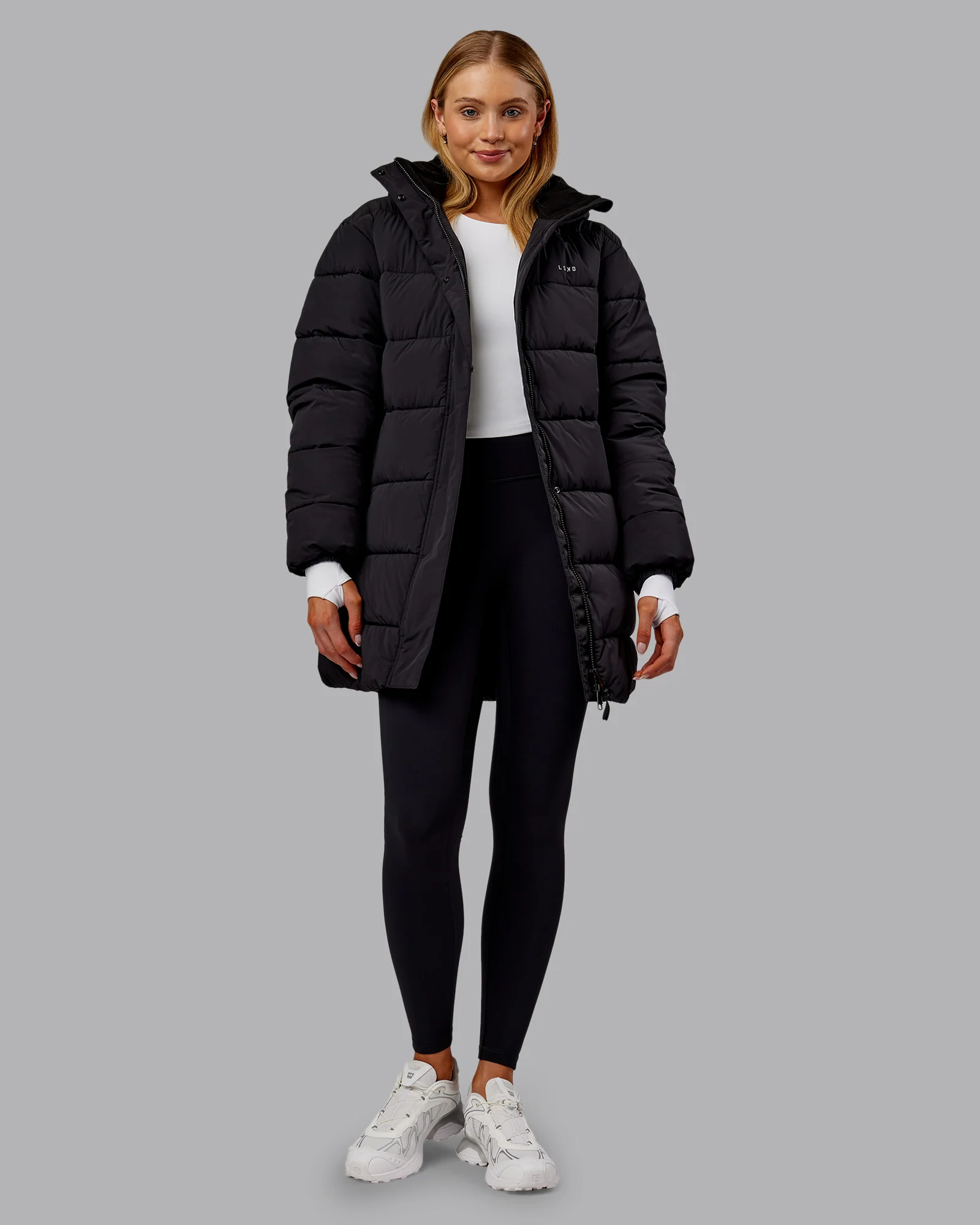 Go-To Puffer Long Jacket - Black