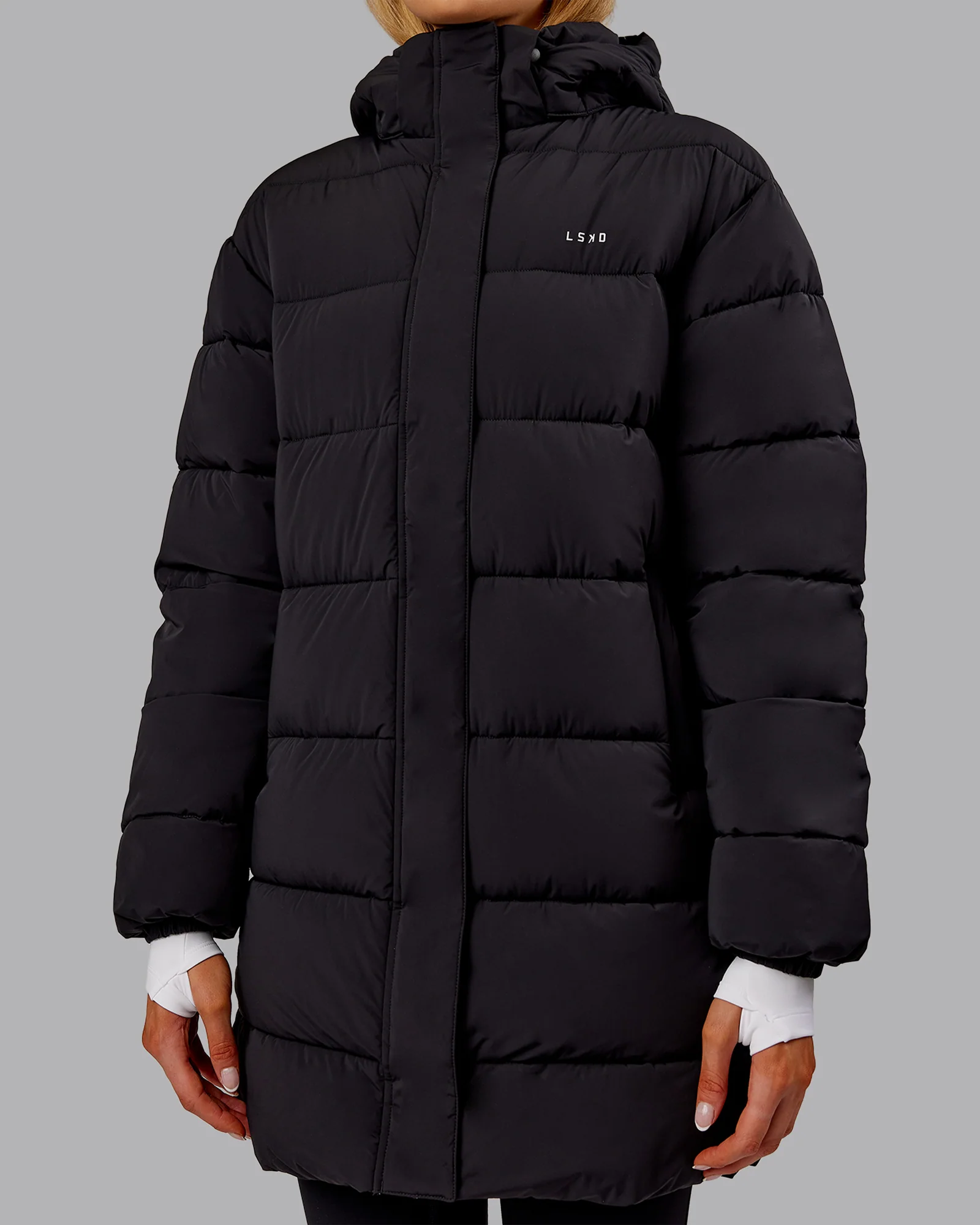 Go-To Puffer Long Jacket - Black