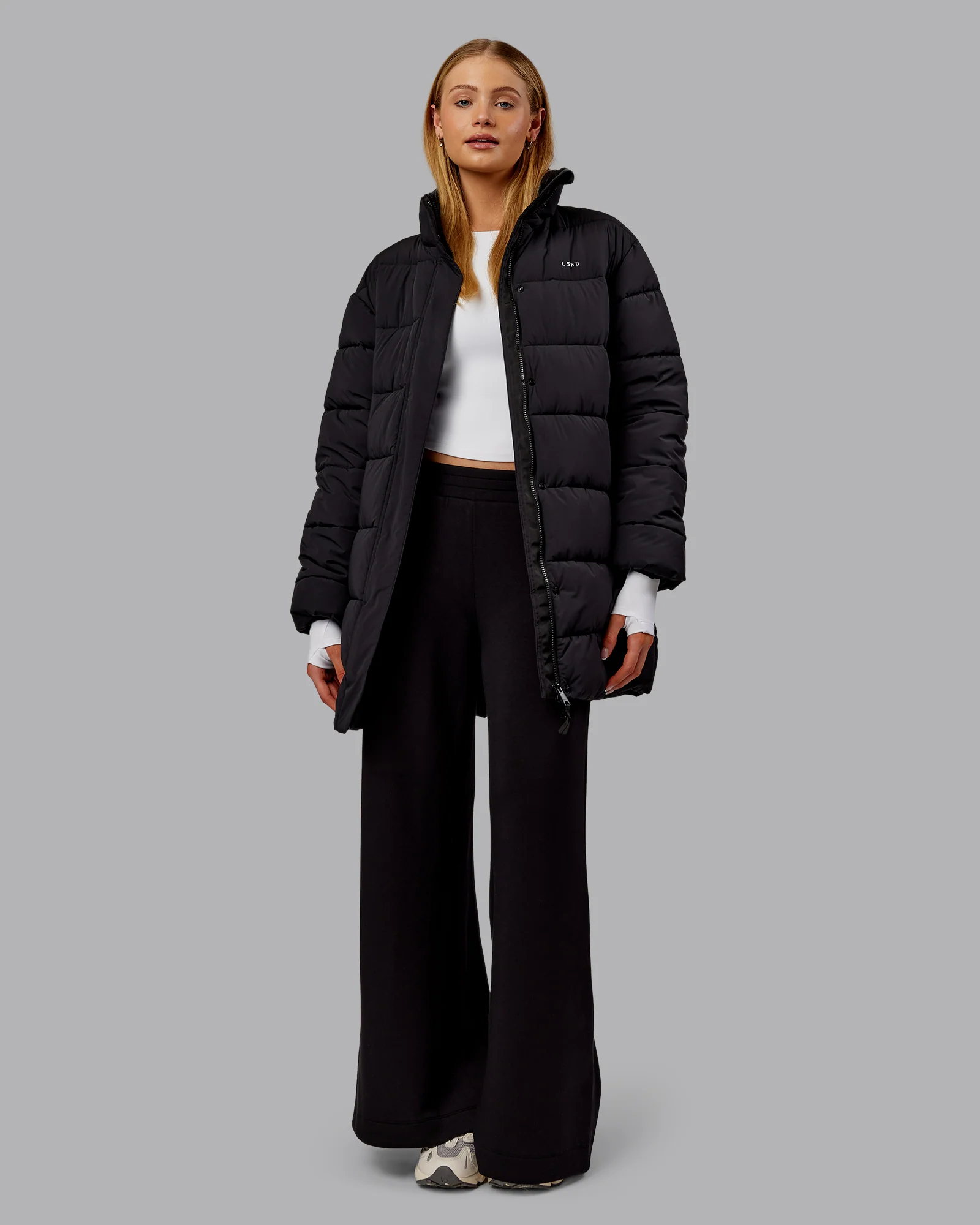 Go-To Puffer Long Jacket - Black