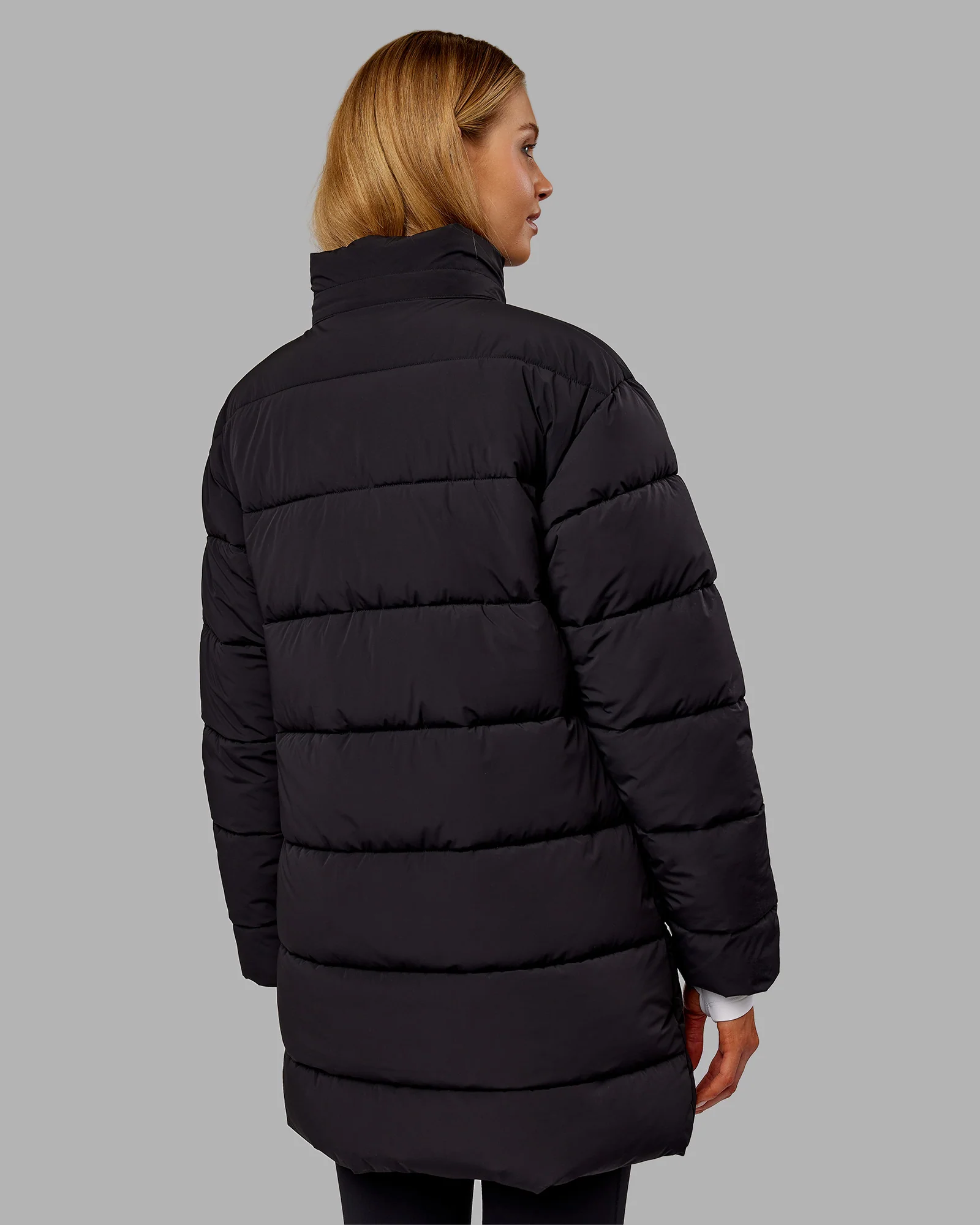 Go-To Puffer Long Jacket - Black
