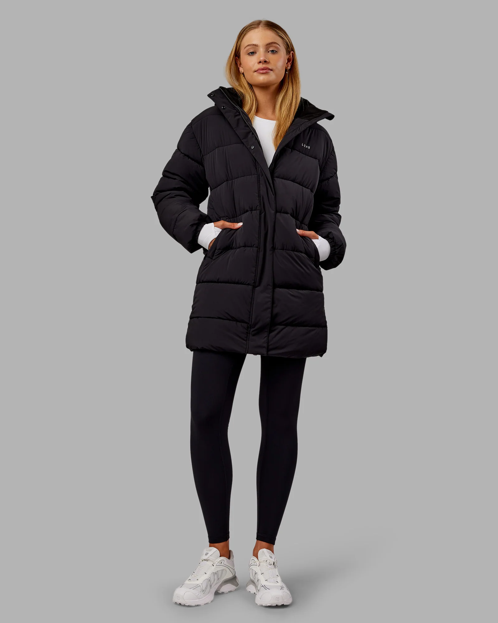 Go-To Puffer Long Jacket - Black