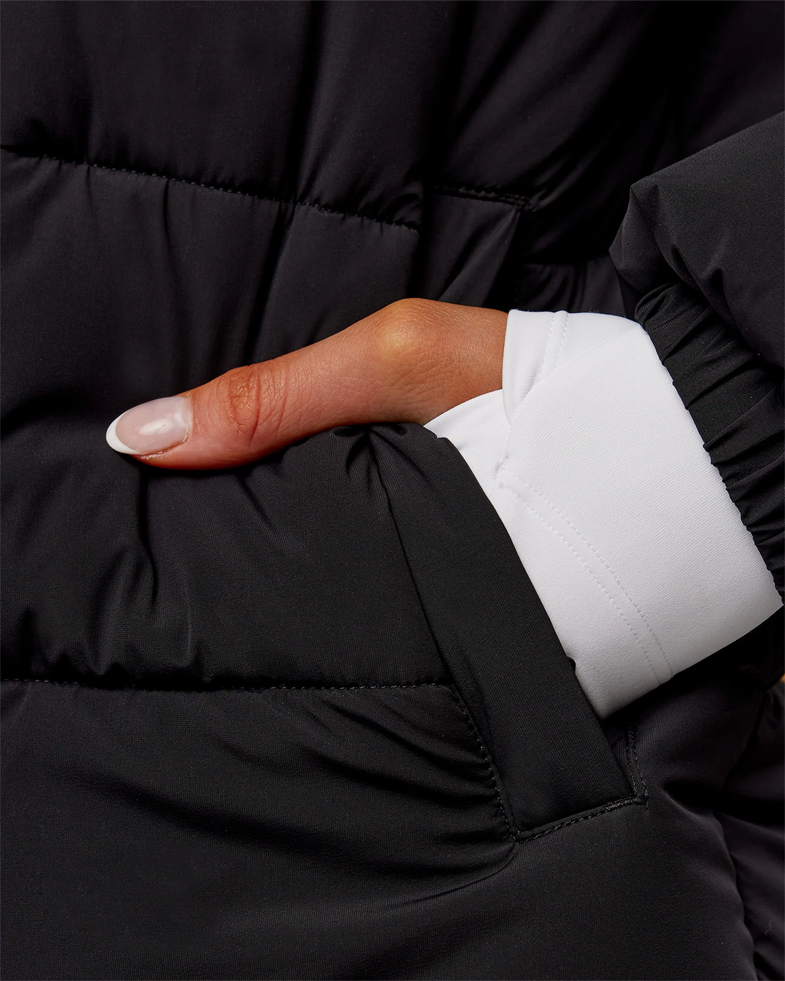 Go-To Puffer Long Jacket - Black