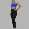 Rep Ultra High-Rise Full Length Legging Pockets - Black-Power Cobalt