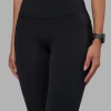 Rep Ultra High-Rise Full Length Legging Pockets - Black-Power Cobalt