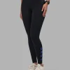 Rep Ultra High-Rise Full Length Legging Pockets - Black-Power Cobalt