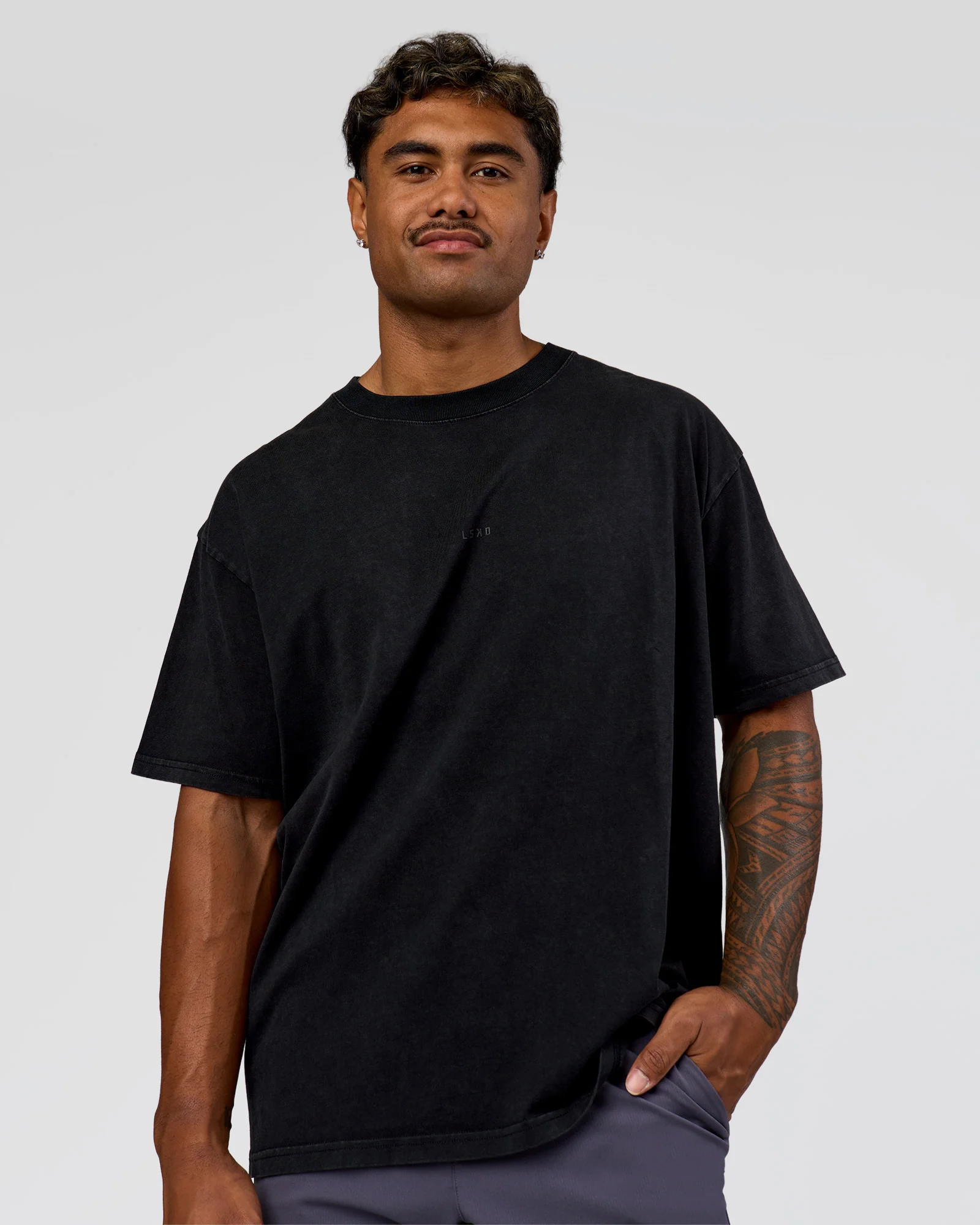 Memory In Motion Heavyweight Oversized Tee - Black Washed