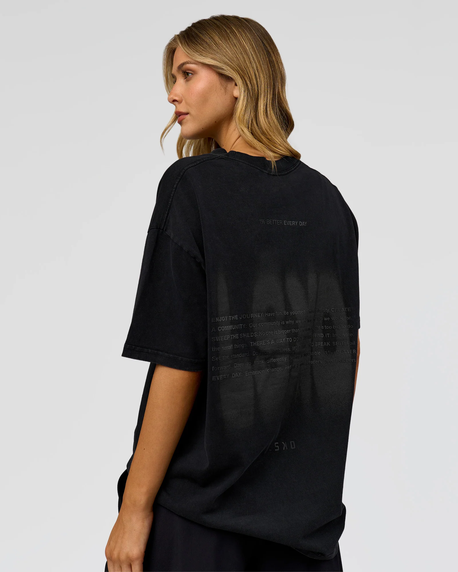 Memory In Motion Heavyweight Oversized Tee - Black Washed