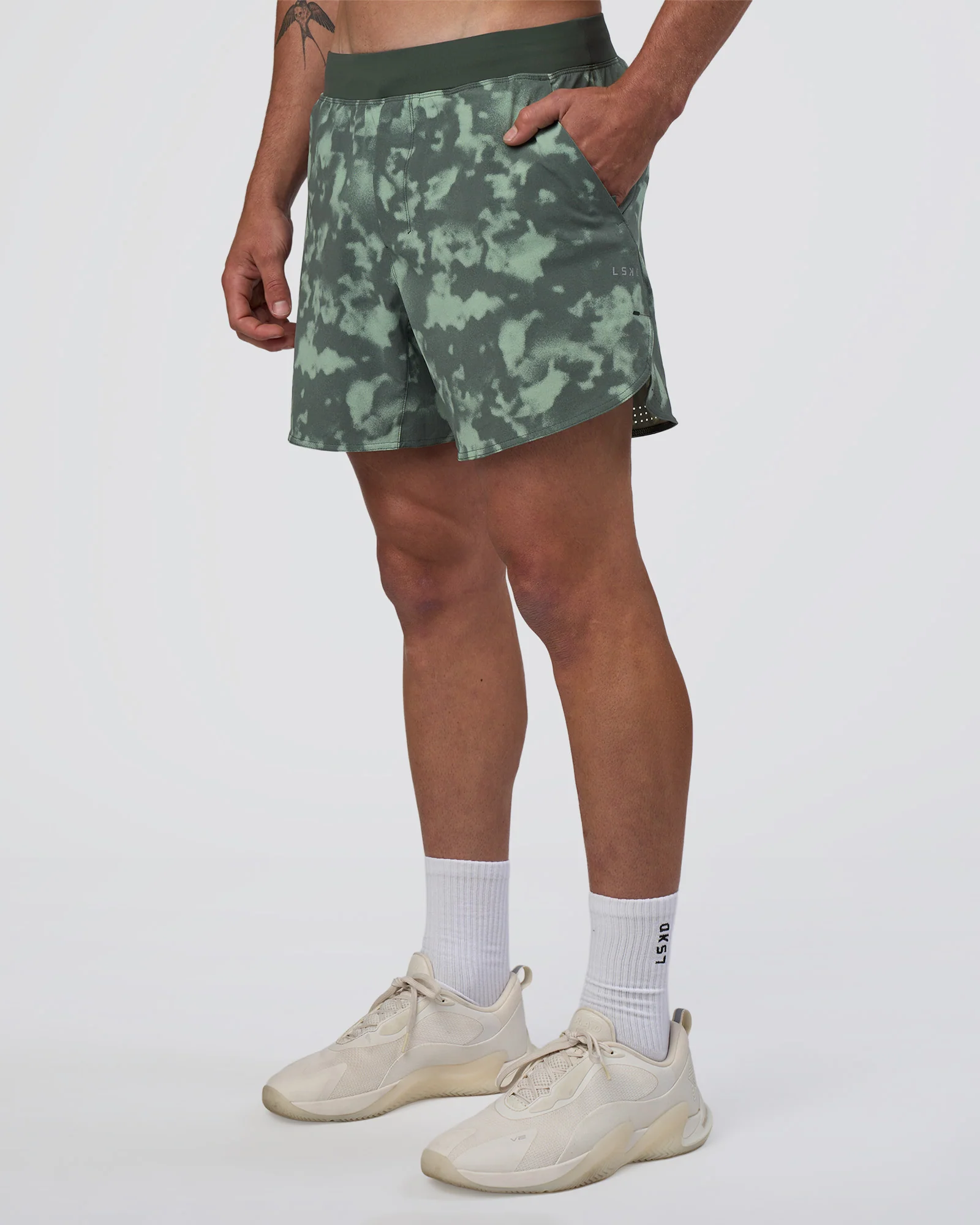 Lift 6" Short - Washed Camo Carbon