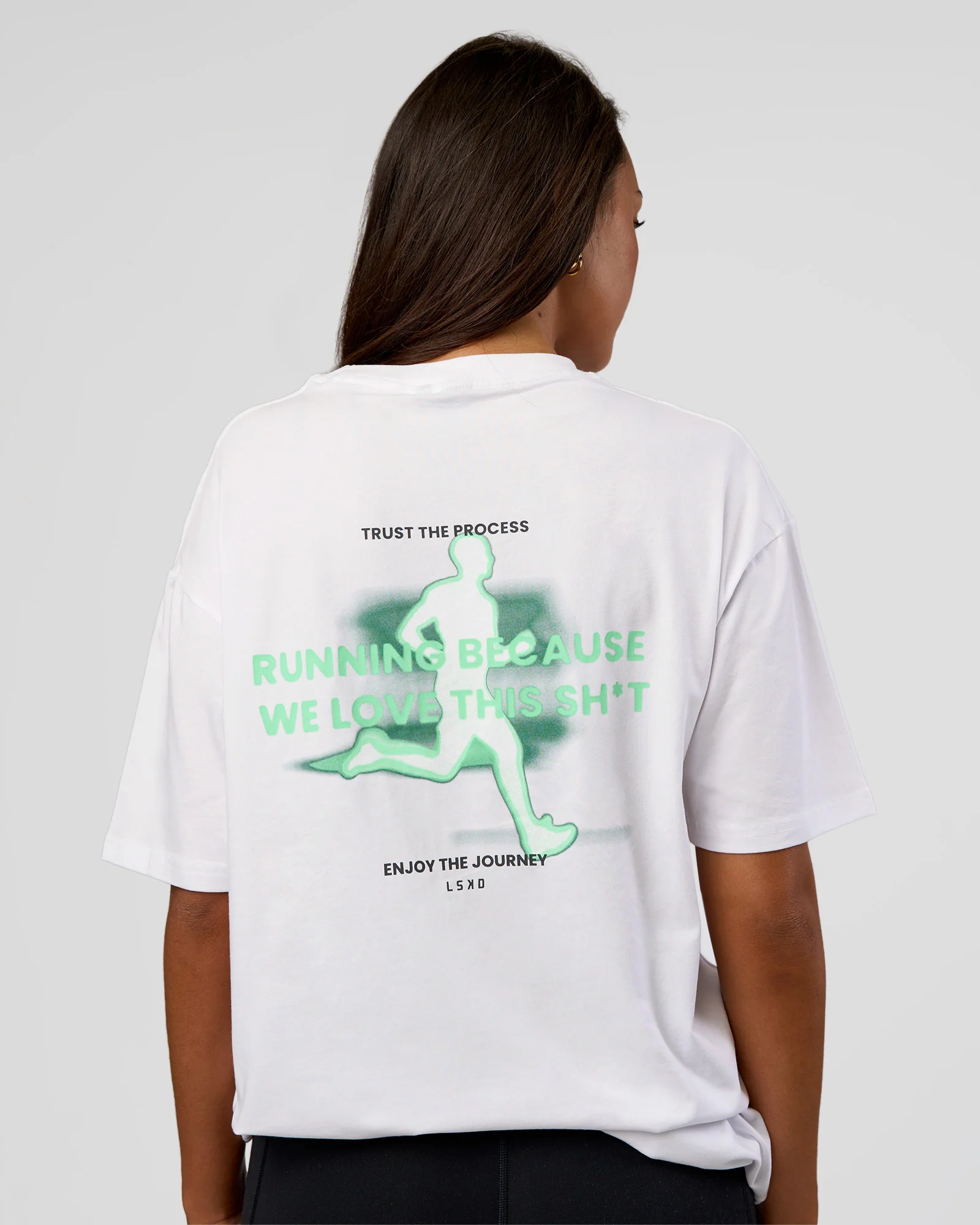 17424-high-run-flxcotton-oversized-tee-white-jelly-mint-4.webp High Run FLXCotton Oversized Tee - White-Jelly Mint