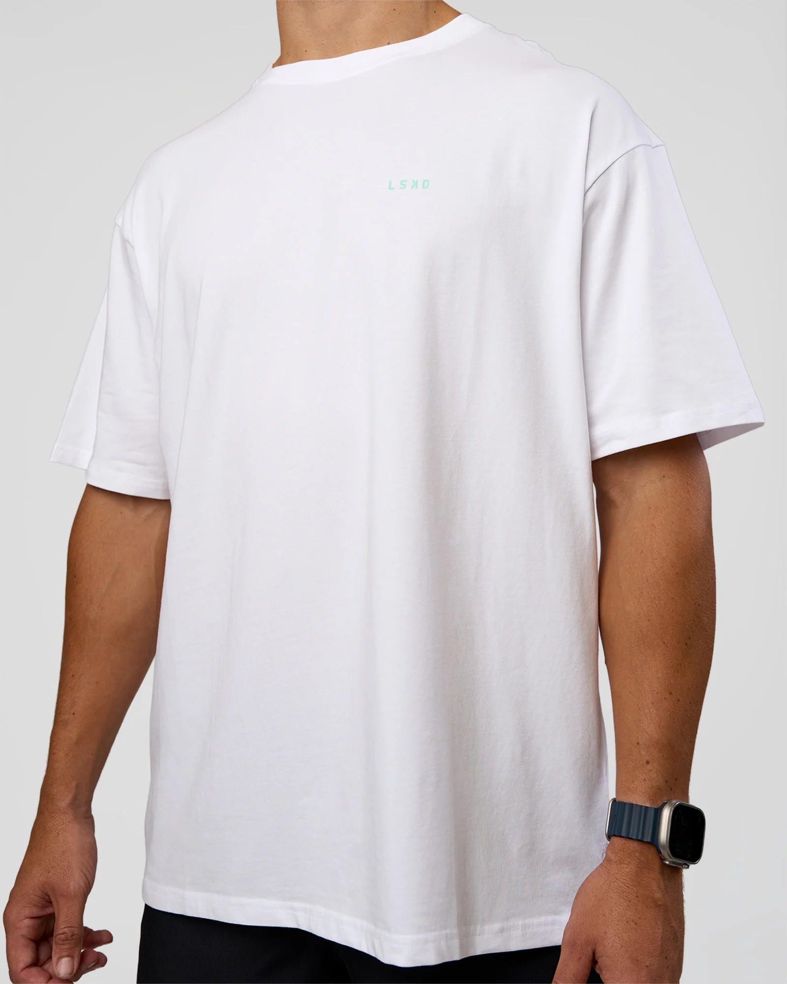 17424-high-run-flxcotton-oversized-tee-white-jelly-mint-7.webp High Run FLXCotton Oversized Tee - White-Jelly Mint