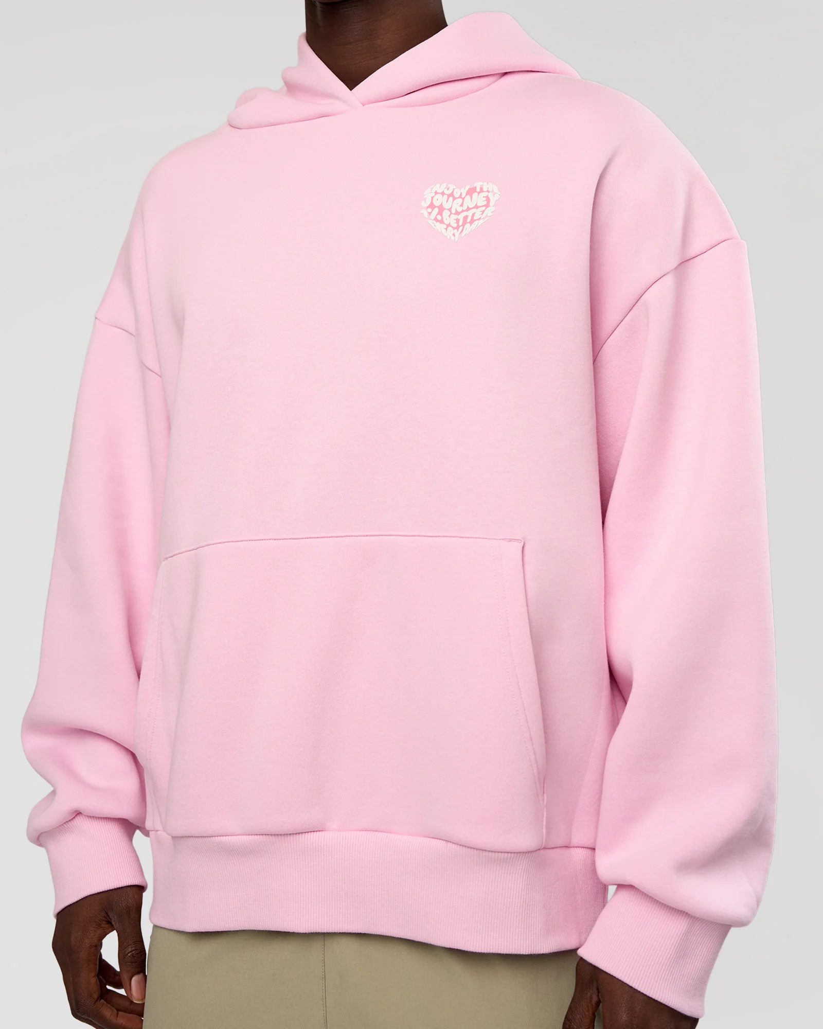 Love The Journey Unisex Oversized Hoodie - Marshmallow-White