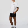 Grid FLXCotton Oversized Tee - White-Black
