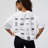 Grid FLXCotton Oversized Tee - White-Black