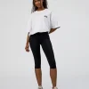 Grid FLXCotton Oversized Tee - White-Black