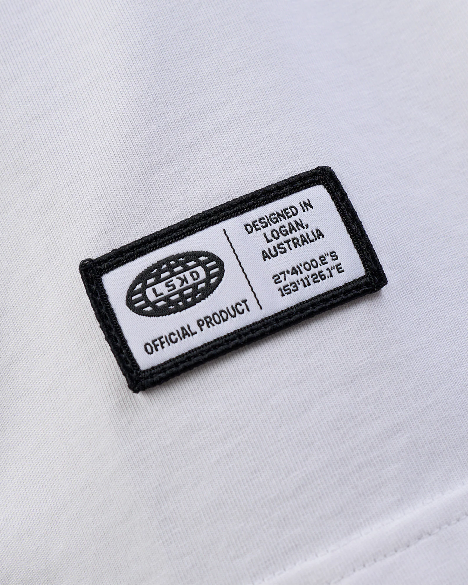 Grid FLXCotton Oversized Tee - White-Black