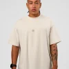 CF Unisex Oversized Heavyweight FLXCotton Tee - Clay-CF X LSKD Sport