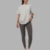 Inferno Journey FLXCotton Oversized Tee - Digital Mist Washed-White
