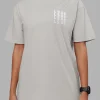 Inferno Journey FLXCotton Oversized Tee - Digital Mist Washed-White