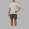 Inferno Journey FLXCotton Oversized Tee - Digital Mist Washed-White