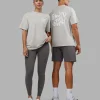 Inferno Journey FLXCotton Oversized Tee - Digital Mist Washed-White