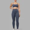 Rep Ultra High-Rise Full Length Legging Pockets - Night Shadow-White