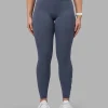 Rep Ultra High-Rise Full Length Legging Pockets - Night Shadow-White