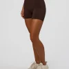 Fusion V-Contour Ultra High-Rise 4" Short Pockets - Hot Chocolate