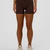 Fusion V-Contour Ultra High-Rise 4" Short Pockets - Hot Chocolate