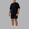 So Cal 24 FLXCotton Oversize Tee - Black-Beacon Orange