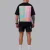 So Cal 24 FLXCotton Oversize Tee - Black-Beacon Orange