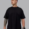 So Cal 24 FLXCotton Oversize Tee - Black-Beacon Orange