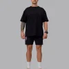 So Cal 24 FLXCotton Oversize Tee - Black-Beacon Orange