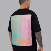 So Cal 24 FLXCotton Oversize Tee - Black-Beacon Orange