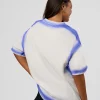 Urban Blur Heavyweight Unisex Oversized Tee - Off White-Power Cobalt