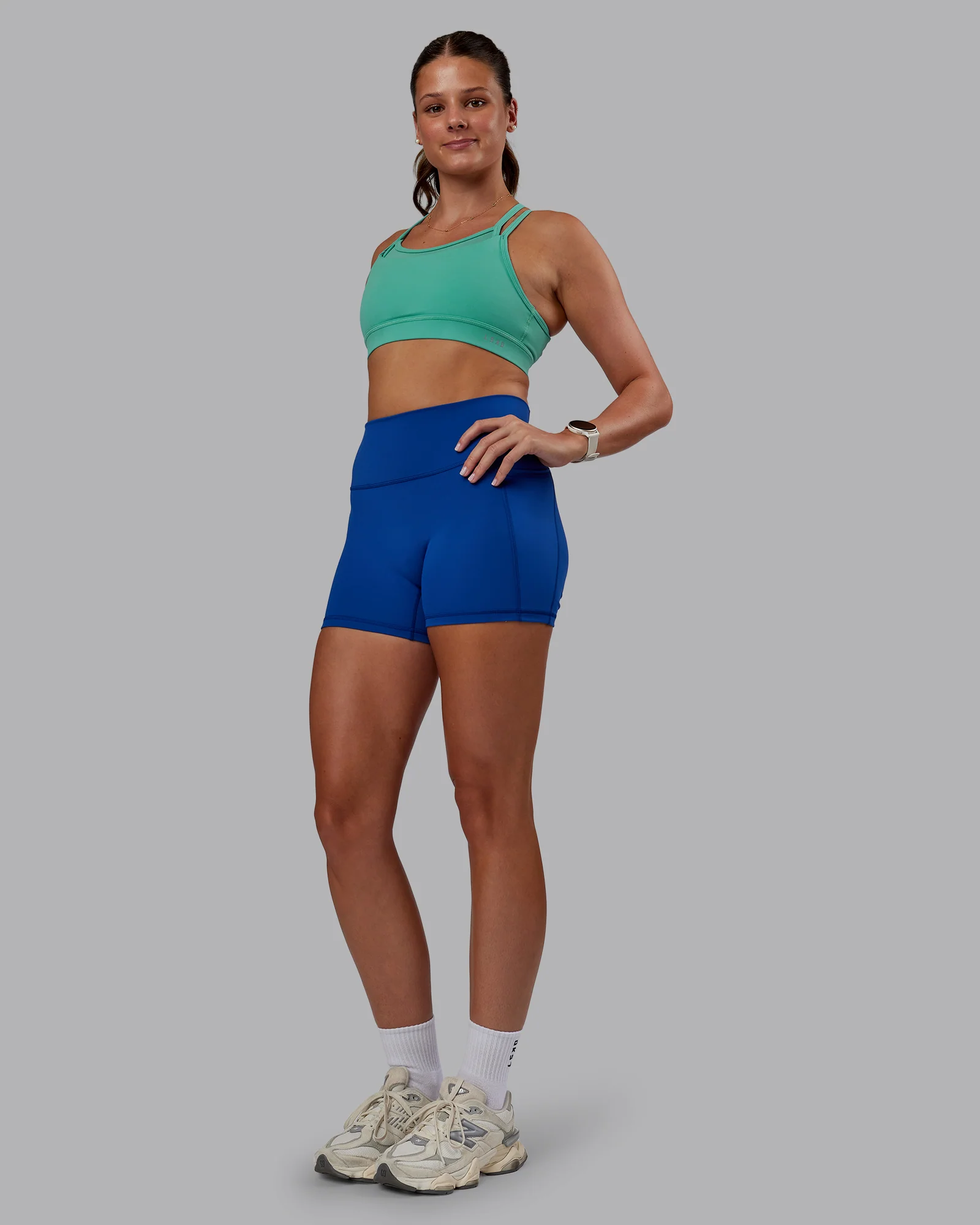 Genesis Layered Sports Bra - Agate Green