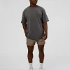 Inferno Journey FLXCotton Oversized Tee - Dark Storm Washed-Iceberg Green