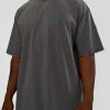 Inferno Journey FLXCotton Oversized Tee - Dark Storm Washed-Iceberg Green