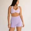 Luminous Sports Bra - Pale Lilac-White