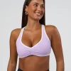 Luminous Sports Bra - Pale Lilac-White